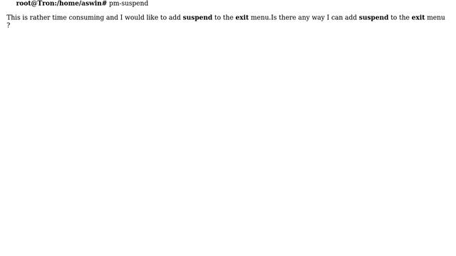 How to enable suspend on exit in CruchBang Linux? смотреть онлайн