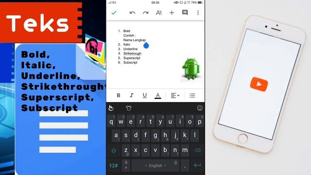 Pengaturan Teks Google Docs di Android #2 смотреть онлайн