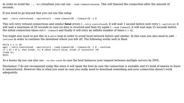 Unix & Linux: How to retry connections with wget? (3 Solutions!!) смотреть онлайн