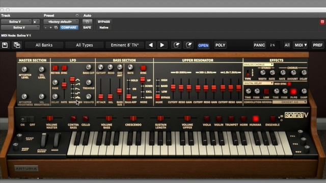 Arturia Solina V смотреть онлайн