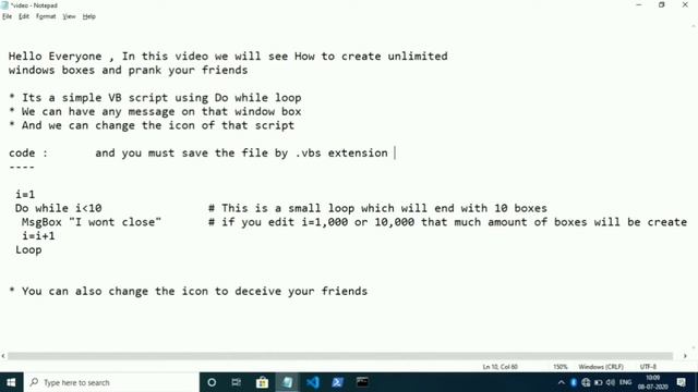 How to create unlimted windows box using VB script ? | VB Script | смотреть онлайн