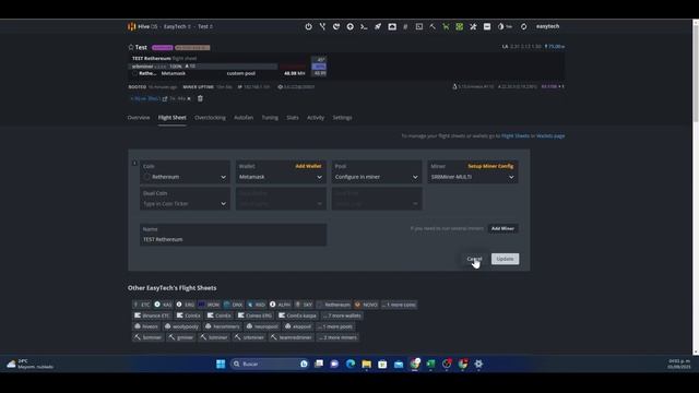 MINING RETHEREUM RTH ON AMD RX 5700 XT | HIVEOS смотреть онлайн
