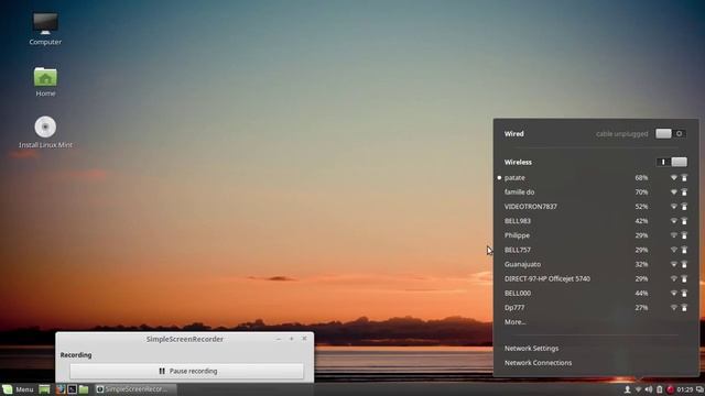 linux mint 17.2 cinnamon 2.6 How to add wifi ethernet or other connections смотреть онлайн