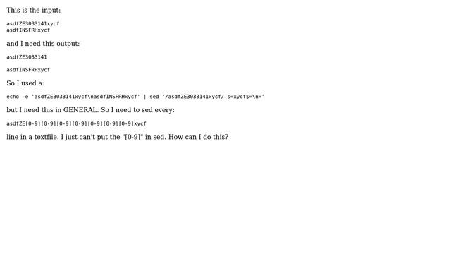 Unix & Linux: How to sed lines that contain only given form? (3 Solutions!!) смотреть онлайн
