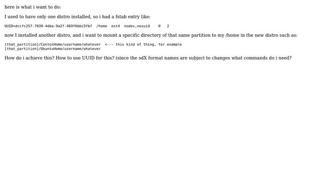How to mount a specific directory from a partition(not the entire partition) onto mount point... смотреть онлайн