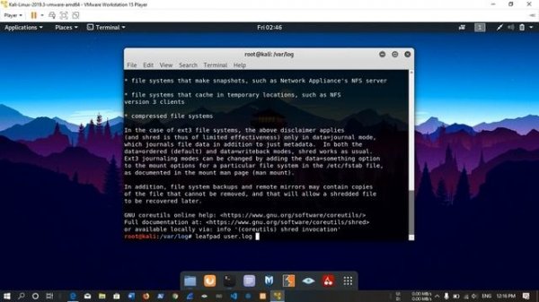 Hoe to clean your Kali Linux logs | Red Rose Blood  Hacking Course (2022)