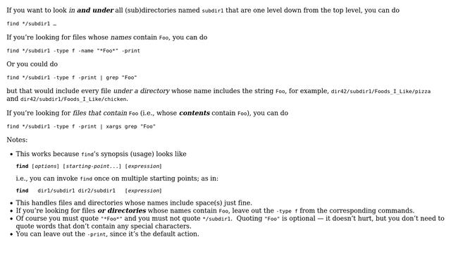 Grep in many directories, but only look in each dir's specific subdirectory, not all sub dirs смотреть онлайн