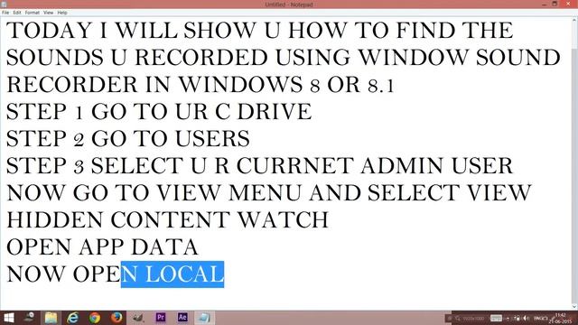 Location of Sounds Recorded Using Windows Sound Recorder In Windows 8 & 8.1(UPDATED) смотреть онлайн