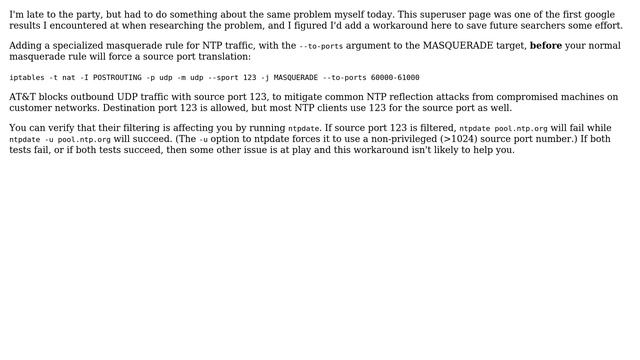 Change source port of NTP requests on router using iptables (3 Solutions!!) смотреть онлайн