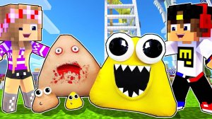 КАК ПРОЙТИ ИГРУ СТРАШНЫЙ ПОУ в МАЙНКРАФТ ДЕВУШКА НУБ ВИДЕО ТРОЛЛИНГ MINECRAFT Мультик Евгенбро