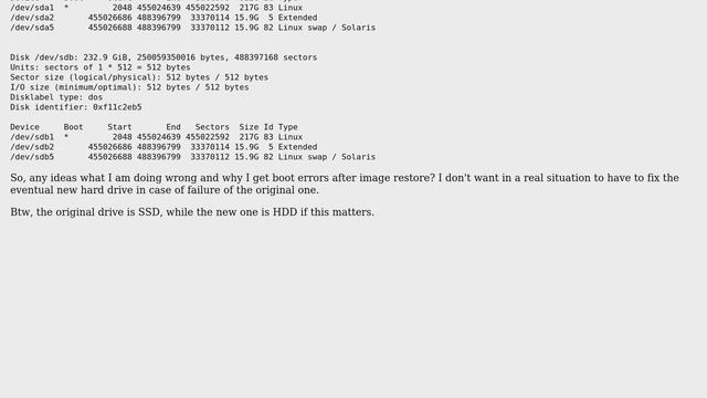 Unix & Linux: Initramfs error after image restore using dd смотреть онлайн