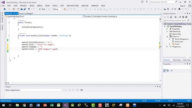 Visual Studio Tutorial - 8 How to Add Open File Dialog in Windows Form Applications смотреть онлайн