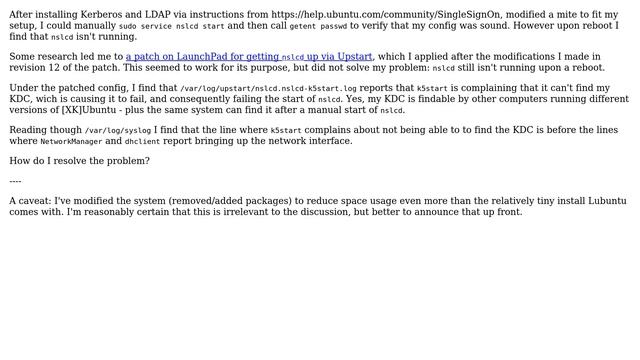 nslcd failing to come up in Lubuntu 14.04 Desktop смотреть онлайн