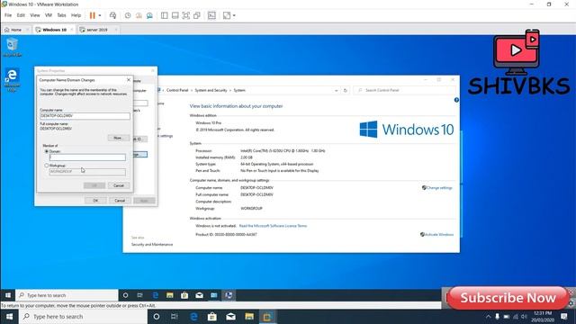 How to Join Windows 10 to Domain Windows Server 2019? смотреть онлайн