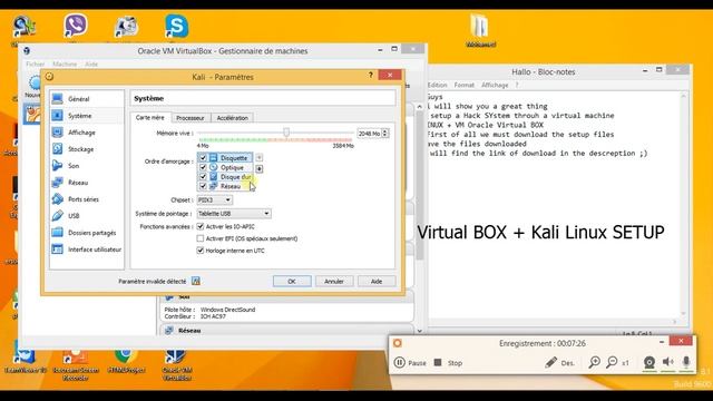 Kali Linux + VM Virtualbox Setup смотреть онлайн