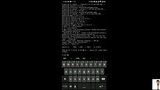 Learn to install Ubuntu Linux using Termux in phone [method 1] смотреть онлайн