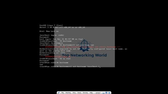 How to change hostname of CentOs7 / RedHat on Terminal смотреть онлайн