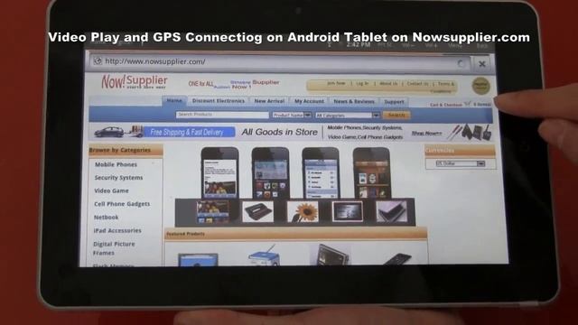 GPS Connecting and Video Play on Android Tablet on Nowsupplier.com смотреть онлайн
