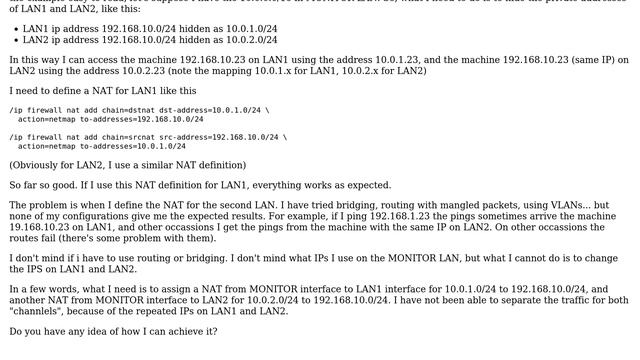 Unix & Linux: NAT several subnets with same IP range to a single interface смотреть онлайн