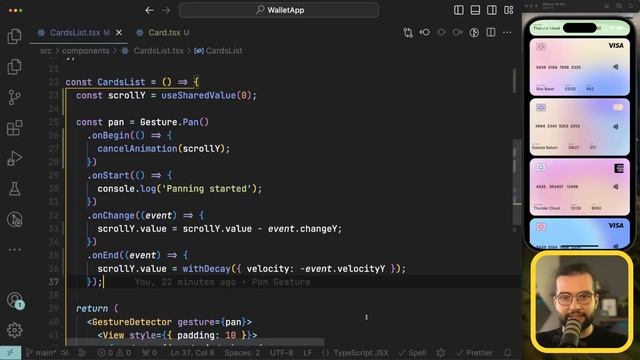 Building an Apple Wallet Clone with React Native Reanimated смотреть онлайн