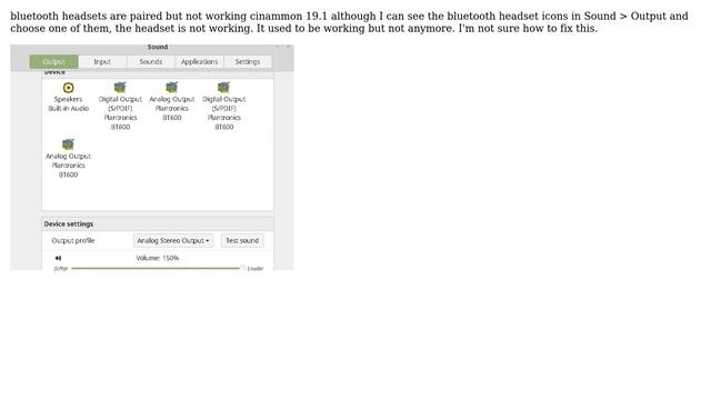 Unix & Linux: bluetooth headset is paired but not working cinammon 19.1 смотреть онлайн