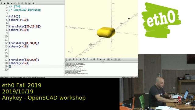 eth0 Fall 2019 -- OpenSCAD смотреть онлайн