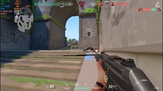 Valorant fps test 1080p - 900p - 768p - 720p on i3 8100 + UHD 630 смотреть онлайн