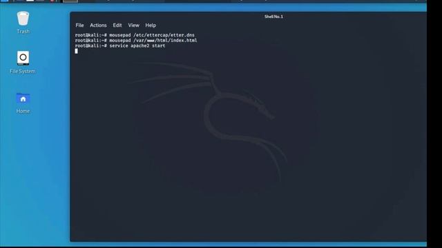 DNS Spoofing avec Ettercap KALI LINUX смотреть онлайн