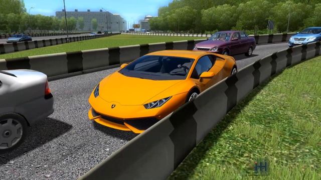 Lamborghini Huracan Drive it Like You Stole it! - City Car Driving смотреть онлайн