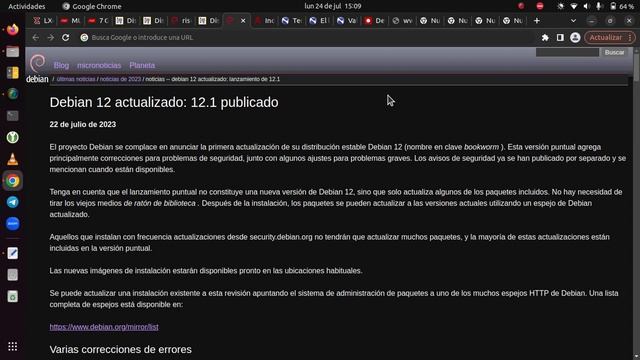 Debian 12.1 refuerza la seguridad y corrige errores con la última versión смотреть онлайн