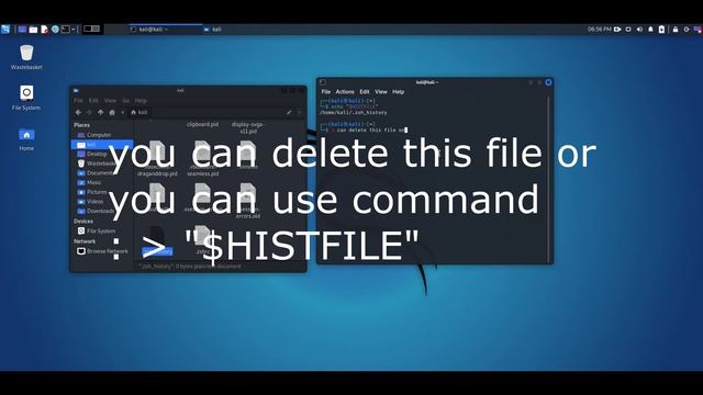 how to wipe terminal history in kali without history -c or file delete смотреть онлайн