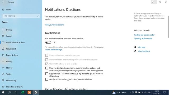 How to Disable Windows 10 Notification? Windows 10 Desktop and Action Center Notification बंद करे | смотреть онлайн