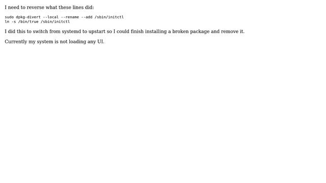 Ubuntu: How to reverse this dpkg-divert command? (2 Solutions!!) смотреть онлайн