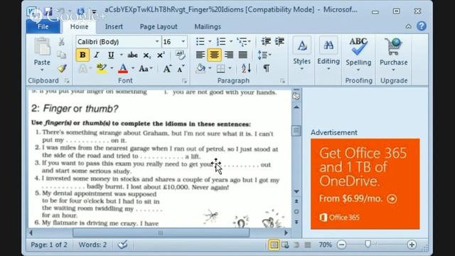 Finger and Thumb Idioms смотреть онлайн