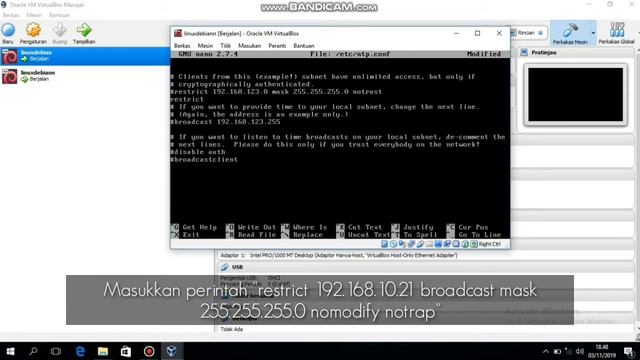 Tutorial menginstall dan konfigurasi NTP debian 9.5 di virtual box смотреть онлайн