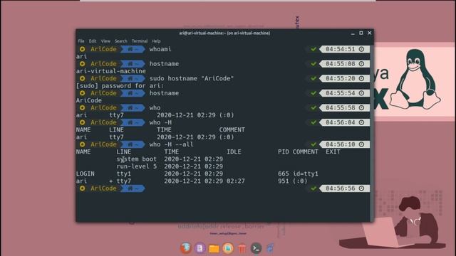WHO - WHOAMI - HOSTNAME - TTY | Fermanên Dawînokê (Terminal) | Perwerdeya Linux Bi Kurdî смотреть онлайн