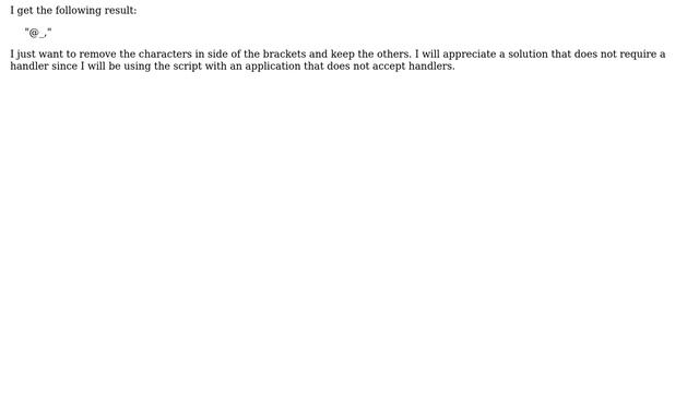 Apple: How To Remove Only The Characters Inside Brackets [ ] From A String? смотреть онлайн