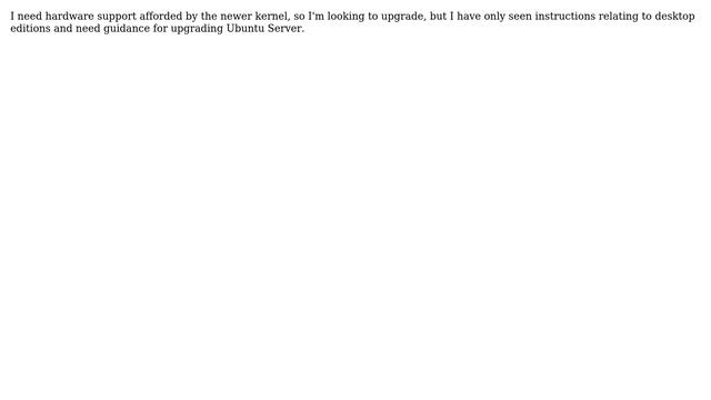 Ubuntu: Ubuntu Server: how do I upgrade from 16.04 to 17.04 to get better hardware support? смотреть онлайн