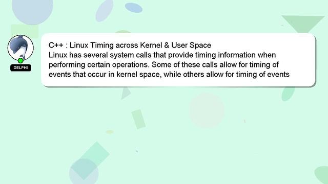 C++ : Linux Timing across Kernel & User Space смотреть онлайн
