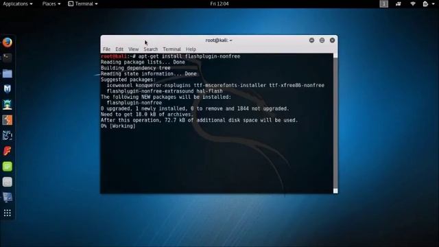 Tutorial Installasi Flash Player Melalui Terminal Pada Kali Linux 2016.1 New Update-2017 смотреть онлайн