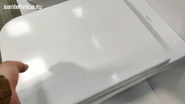 Подвесной безободковый унитаз Hansgrohe CreekTide Q HGSET001, крышка микролифт, белый смотреть онлайн