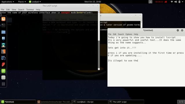 PART 1 : INSTALLING LSCRIPT/LAZY SCRIPT ON KALI LINUX.mp4 смотреть онлайн