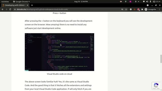 GitHub Codespaces - No need of VS code - Cloud Development Environment - Dot Code смотреть онлайн