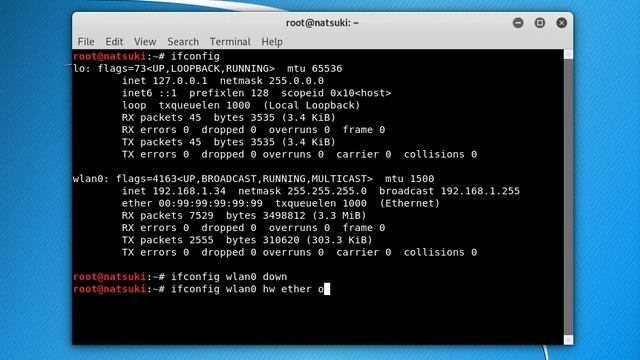 Change Mac address on Kali Linux смотреть онлайн