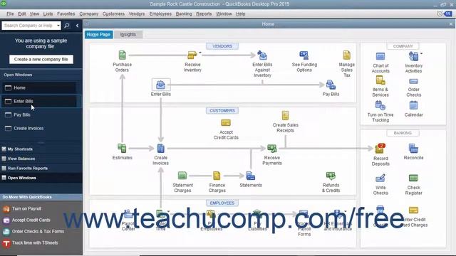 QuickBooks Desktop Pro 2019 Tutorial The Open Window List Intuit Training смотреть онлайн