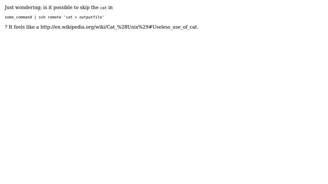 Unix & Linux: UUOC with ssh file transfer смотреть онлайн