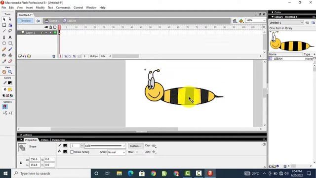 Tutorial Membuat Animasi Lebah di Aplikasi Macromedia Flash 8 смотреть онлайн