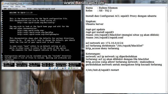 Install dan Configurasi ACL squid3 Proxy dengan ubuntu смотреть онлайн