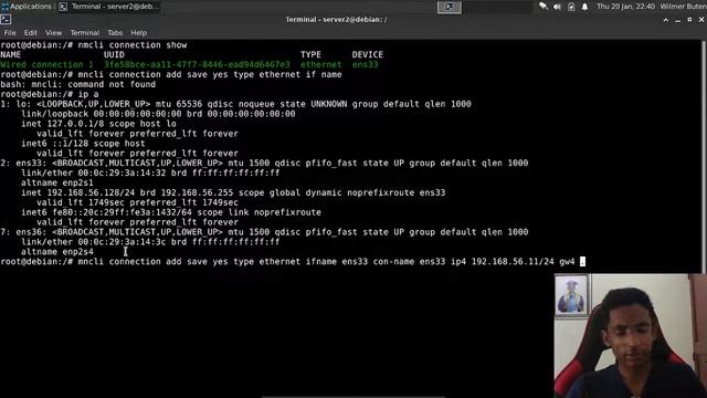 1.9 (A) || Experiment 2-3 - Configuración de red (3) || Debian 11 смотреть онлайн