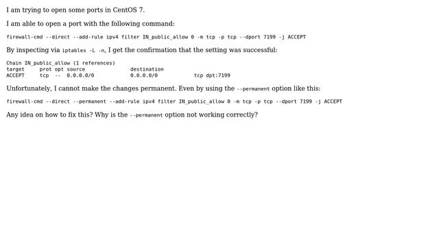 Unix & Linux: How to make firewall changes permanent via firewall-cmd? (2 Solutions!!) смотреть онлайн
